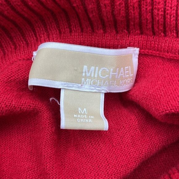 Red fringe turtleneck Michael kors sweater - Picture 6 of 12
